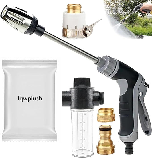 Hose Hawk Pro Pressure Washer Gun Professional Water Handheld Power Washer Gun with 360° Rotating Nozzless, 4 Spray Modes Multi Function for Cleaning Yard Car Driveways (SetB)