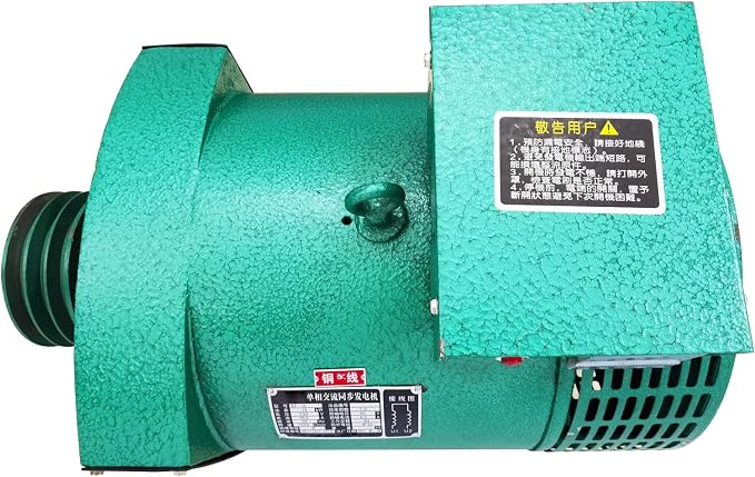 Pure Copper Generator Engine Driven Single Phase Brushed Alternator 15KW Industry Heavy Duty Generator with Cast Iron Shell for Home Farm Workshop 220V