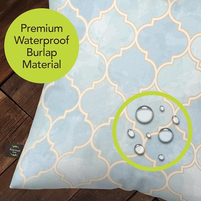 Briarwood Lane Everday Indoor/Outdoor Pillow 17x17 Blue Quatrefoil for Everday Pillow