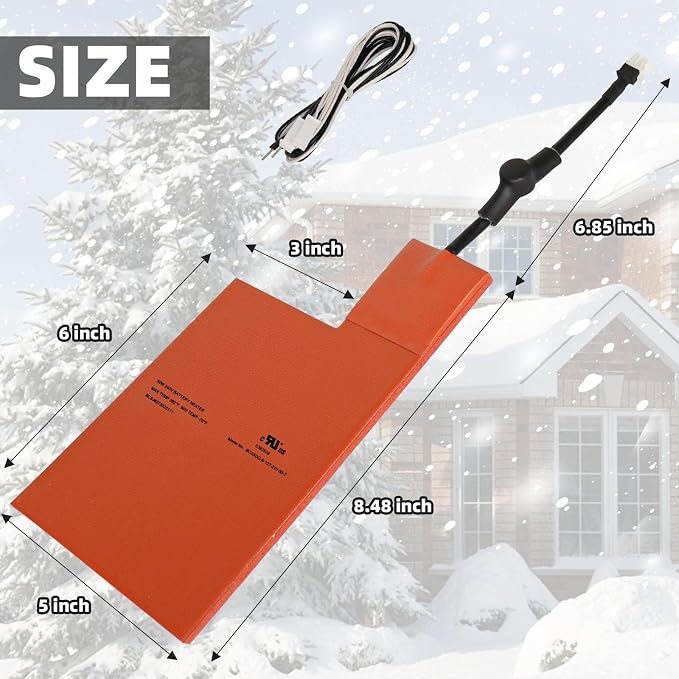 Battery Heater Pad for Generac 7101,Battery Warmer Pad Outdoor Cold Weather Kit for Generac 9KW-22KW 2008+ Air Cooled Standby Generator