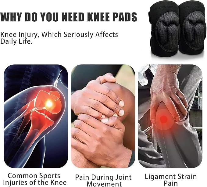 Women Men Knee Pad Suitable for House Working, Floor and Carpet Cleaning, Gardening Maintain, Construction Work, High Elastic Fabric Men Knee Pads Protect Knee Safety