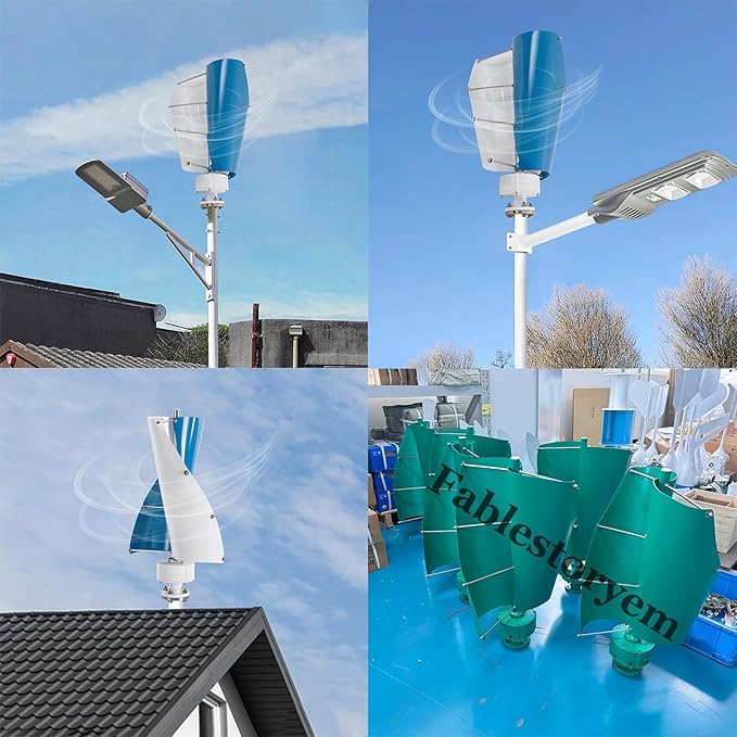 12000W Vertical Wind Power Turbine Generator Kit,12V/24V/48V Portable Maglev Wind Turbine Generator with Charge Controller for Boats Cabins Mobile Homes,E-24V