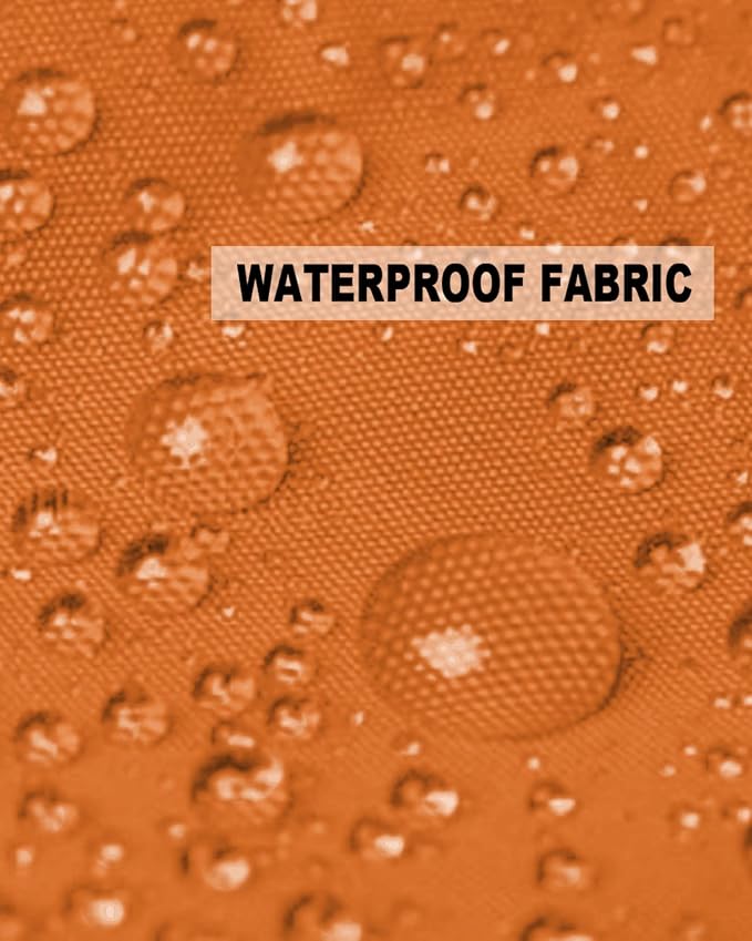 Outdoor Waterproof Pillow Covers for Patio Furniture Bright Orange Decorative Throw Pillow Cover Solid Color Pillowcases Set of 2 Cushion Case for Sofa Couch Chair Home Decor 26x26 inch x 2pcs