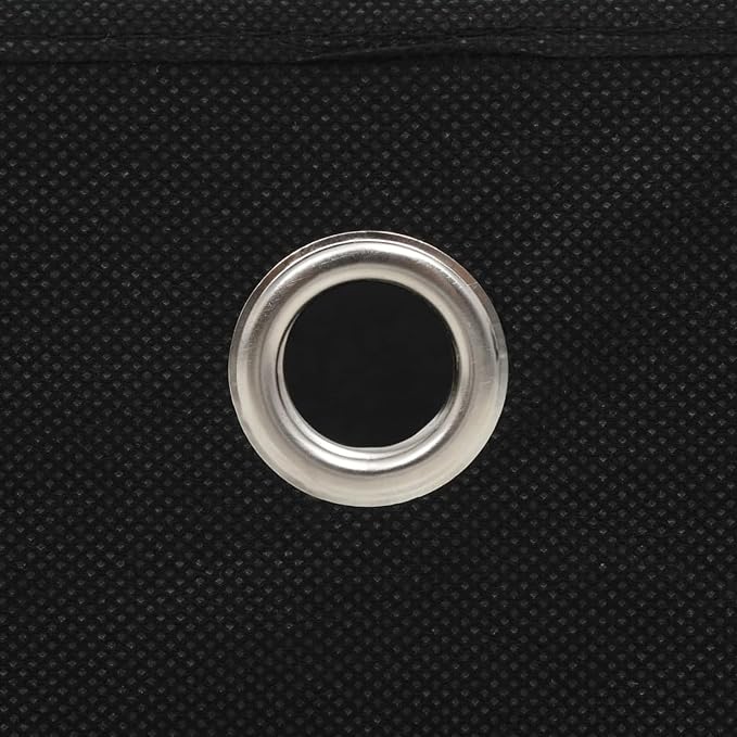 Homgoday Storage Boxes 4 Pieces Non-Woven Fabric 28 x 28 x 28 cm, Black, Furniture Chests and Chests for Outdoors, Garden Container, Garden Tool Holder, Outdoor Pouf, Outdoor Storage Box