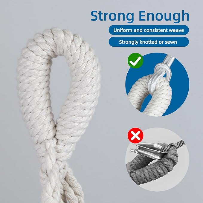 Portable Double Hammock, Hanging Hammock with Tassels 2 Person Patio Hammock for Backyard & Indoor Relaxation, Soft Breathable Fabric, Easy Setup with Straps & Carry Bag, 360 lbs Capacity