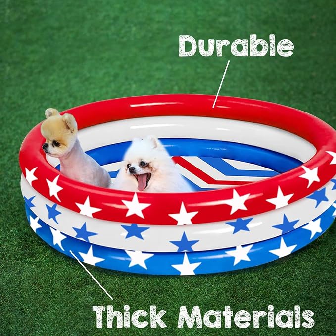 2 Pack Inflatable Kiddie Pool, 47.5"x12" Inflatable Swimming Pool for Kids Summer Fun, Inflatable Baby Ball Pit Pool for Indoor Outdoor Water Fun Swimming Pool Center