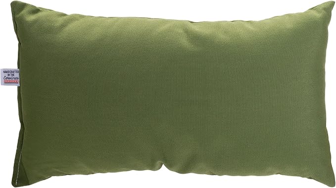 Castaway Living Large 19'' x 10'' Leaf Green Hammock Pillow, Comfortable Weather Resistant Poly-Fill Design, Long Outdoor Pillow for Hammocks, Outdoor Furniture & More