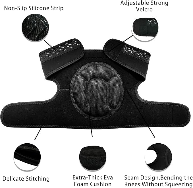 Women Men Knee Pad Suitable for House Working, Floor and Carpet Cleaning, Gardening Maintain, Construction Work, High Elastic Fabric Men Knee Pads Protect Knee Safety