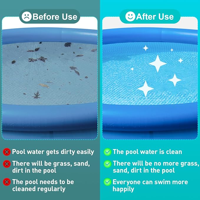 2 Pack Inflatable Pool Foot Bath Basin, Swimming Pool Clean Feet, Foot Soaking Bath Basin for Pool Entry Ladder, Home Spa Treatment for Above Ground Pools, Full-Sized Inflatable Pools