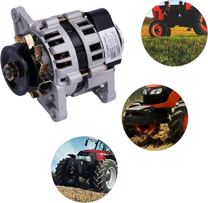 2000W PMA Permanent Magnet Generator DC Brushless Low Rpm Alternator Double Wheel Generator Agriculture (12V/ Double Wheel)
