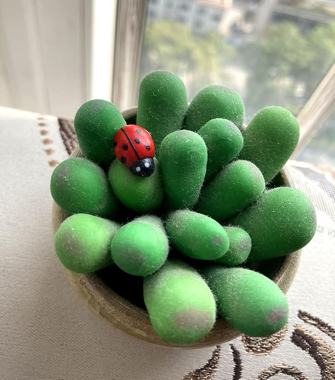 Art&Beauty 100pcs Self-Adhesive Mini Ladybugs Wooden Ladybug Shaped Sticker