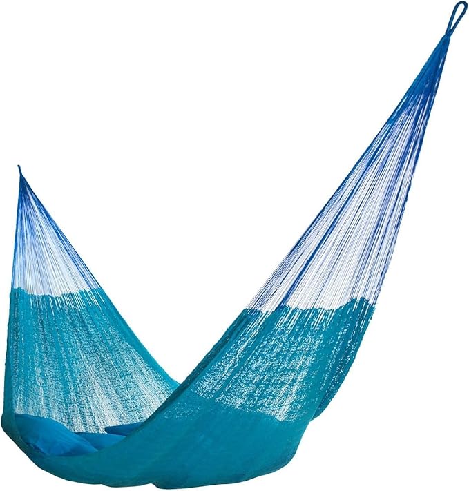 Handmade Matrimonial Hammock - Hammocks Rada Handmade Yucatan Hammock - Artisan Crafted (Sky Blue)