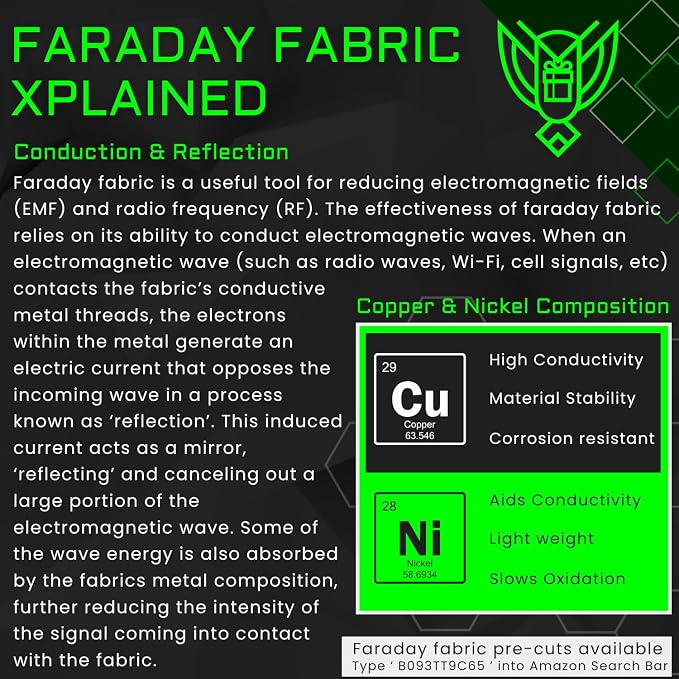 Xtreme Sight Line ~ AQUA G CUBƎ 100 Waterproof Faraday Bag for Medium to Large Generators and Electronics ~ Protects Against EMP/CME/EMF/RF ~ Diamond Form Farday ~ 1680D Ballistic Nylon ~ Black