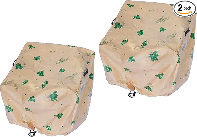 Patio Chair Covers 2 Pack Waterproof,Outdoor Furniture Covers,Windproof,Heavy Duty Outdoor Chair Cover,Fits up to 30"W x 33" D x 36"H,leaves
