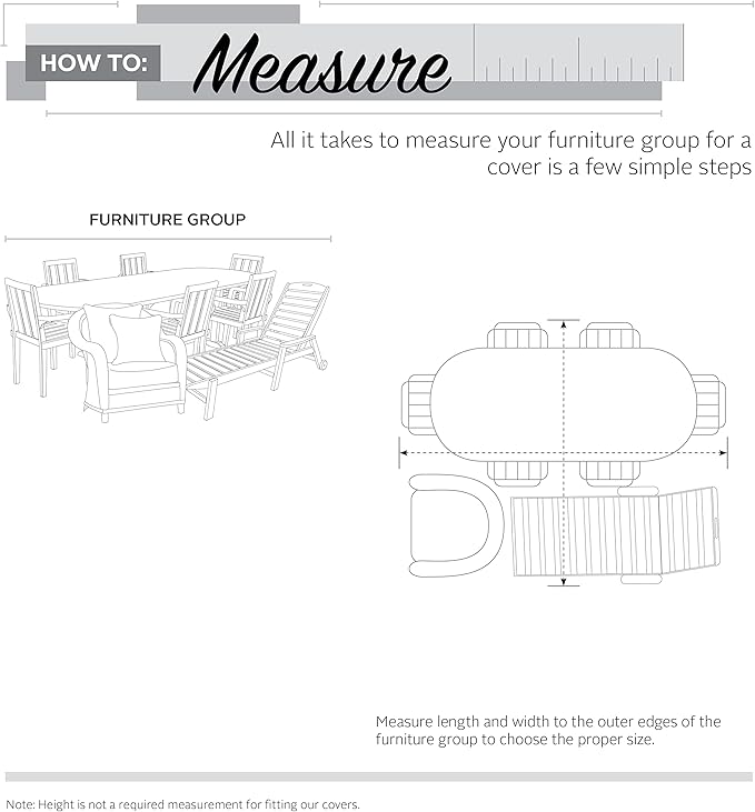 Classic Accessories Veranda Water-Resistant 100 Inch Conversation Set/General Purpose Patio Furniture Cover, Patio Furniture Covers