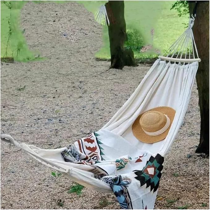 Hammocks, Camp Swings Hammock Garden Travel Sleeping Rest Balcony Hammock Patio Portable Camp Supplies,for Outside(Gray,Single)