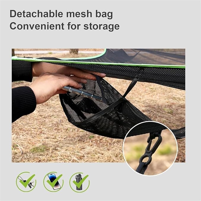 Camping Hammock， Heavy Duty Outdoor Hammock for Backyard Garden Patio