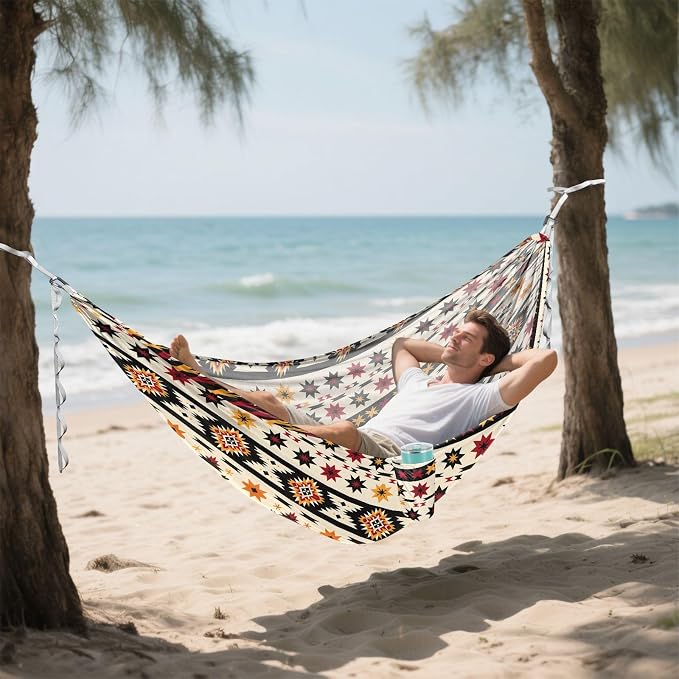 Camping Hammock Outdoor Hammocks for Outside Aztc Beach Trees Portable Lightweight with Pockets Tree Straps Indoor