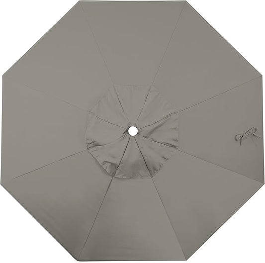 California Umbrella Replacement Canopy Cover in PacificaTaupe Umbrella, 9' Round