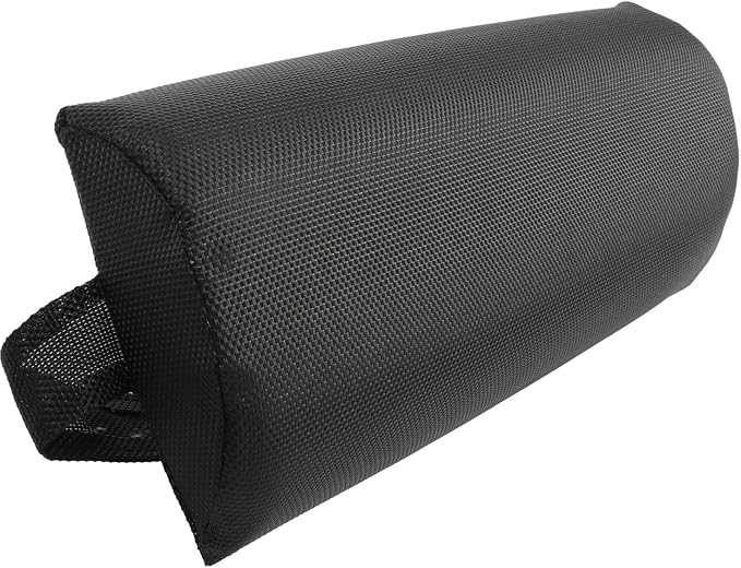 Headrest Pillow for Recliners, Zero Gravity Chair Replacement Pillows with Strap, Large 16.2" Length Outdoor Chaise Lounge Chair Cushion for Neck Lumbar Support, Black