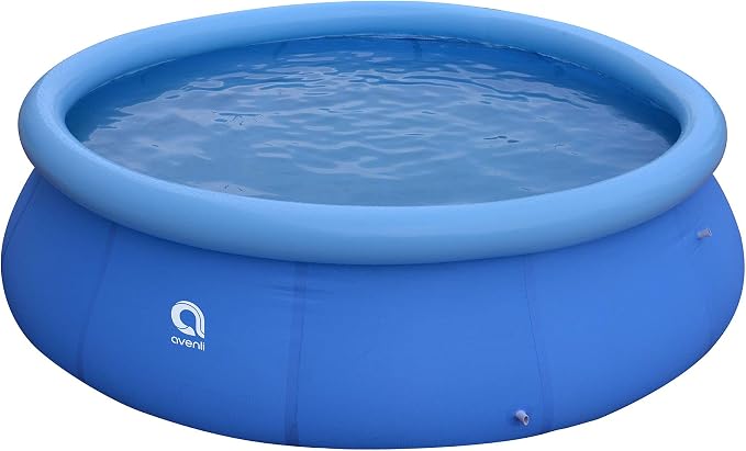 JLeisure Avenli 17808 12 Foot x 30 Inch 2 to 3 Person Capacity Prompt Set Above Ground Kids Inflatable Outdoor Backyard Kiddie Swimming Pool, 2 Pack