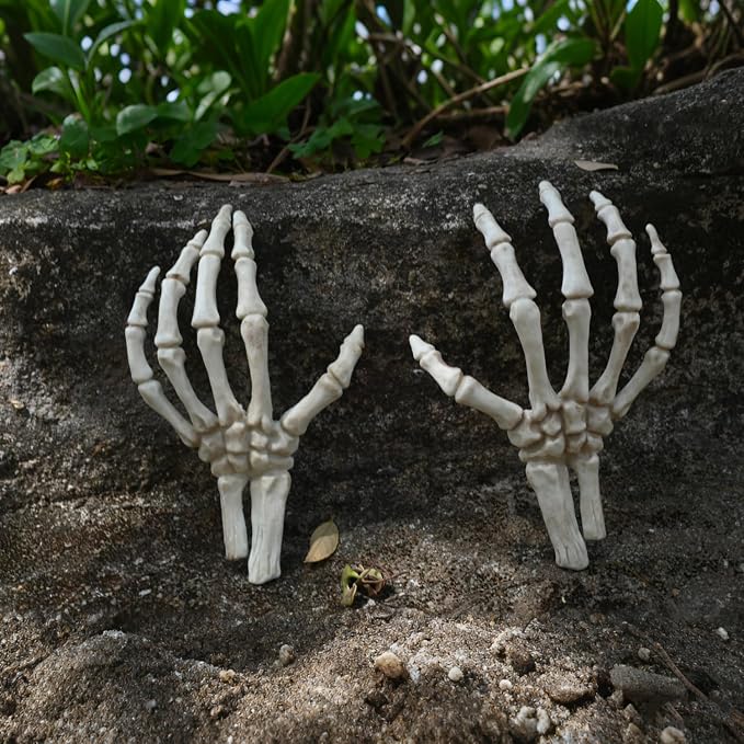 Seasons Left and Right Skeleton Hands Bones Halloween Decoration for Crazy Bonez Skeleton Line