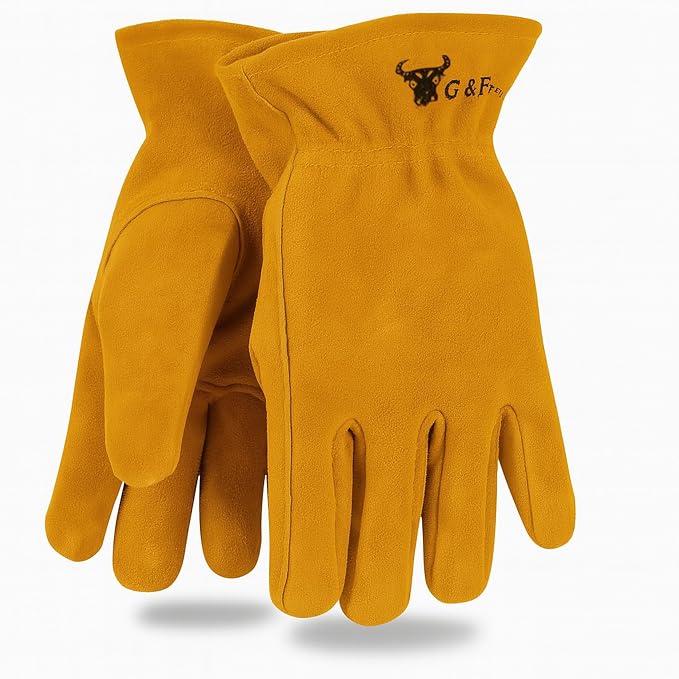 G & F Products JustForKids Kids Garden & Work Gloves for Boys & Girls, Durable Gloves for Gardening, Yard Work & DIY