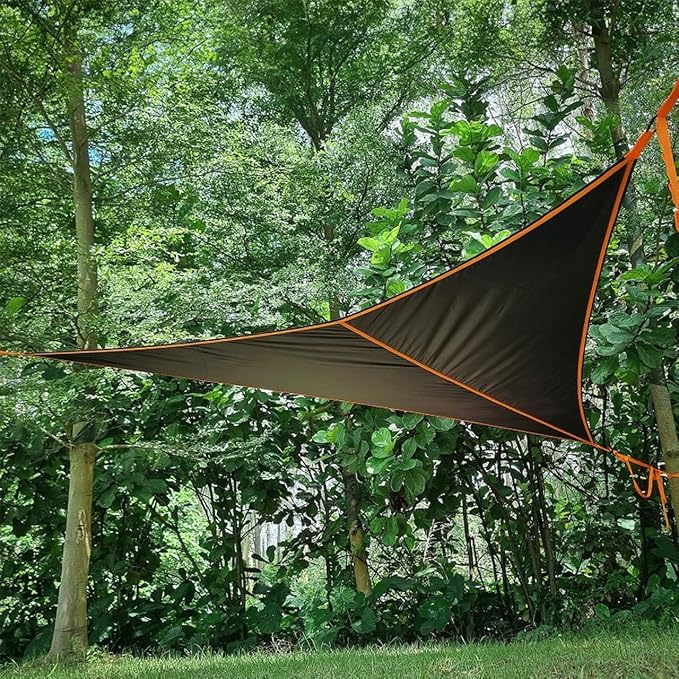 Triangle Hammock, 13Ft Extra Large Multi Person Camping Hammock, Outdoor Aerial Hammock 3 Point, Max 500lbs