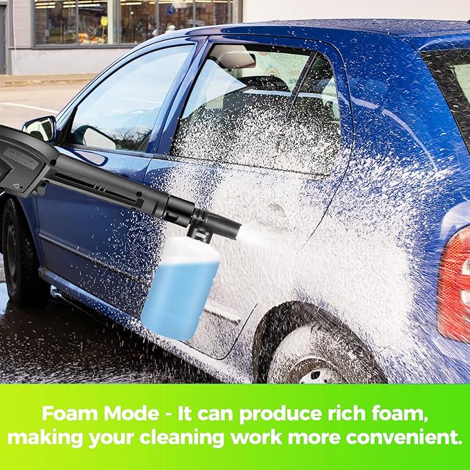4800PSI Electric Pressure Washer 2026 New 4.0GPM Potable Power Washer with 33FT Pipe, 4 Nozzles, Best for Home/Cars/Fences/Windows, Green