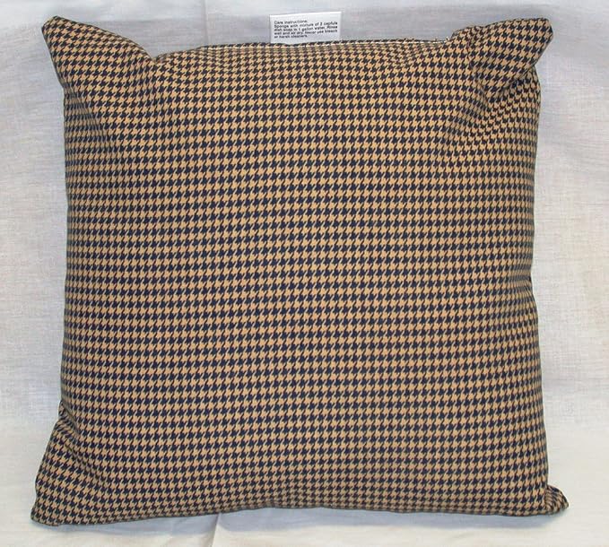 OVERSTOCK BLOWOUT!! Pack of 5 Patio Pillows w/ Zipper ~ Navy & Khaki Houndstooth
