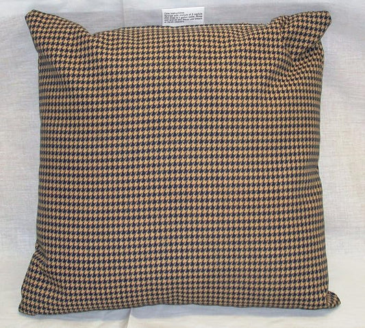 OVERSTOCK BLOWOUT!! Pack of 5 Patio Pillows w/ Zipper ~ Navy & Khaki Houndstooth