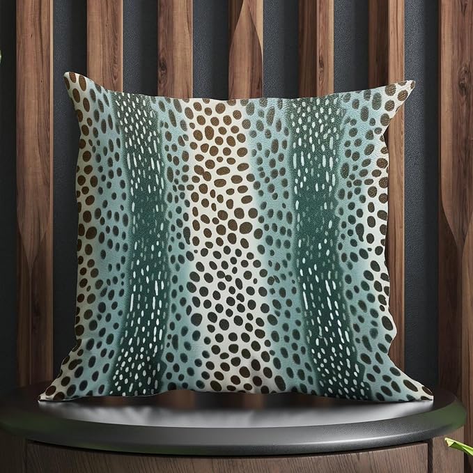 Antelope Chestnut Animal Cushion Cases Animal Brown Dot Throw Pillow Covers 22x22 INRustic Accent Outdoor Garden Decoration for Patio Tent Couch