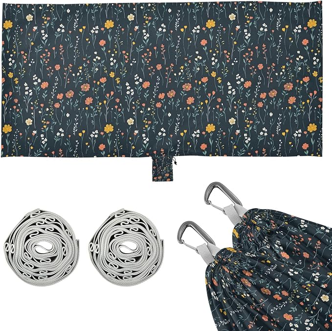 Camping Hammock Outdoor Hammocks for Outside Flowers Field Dark Beach Trees Portable Lightweight with Pockets Tree Straps Indoor