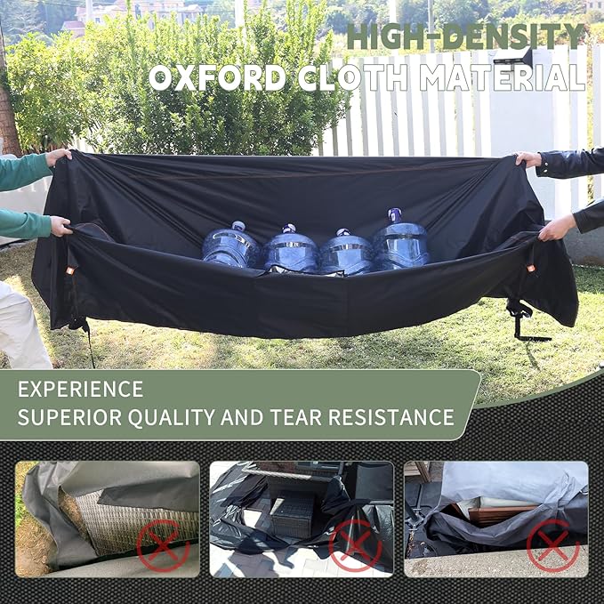 Patio Furniture Set Covers Waterproof, Outdoor furniture covers waterproof clearance, Sectional Sofa Couch Set Covers for Winter,Table Chair Cover Outside Rectangular Heavy Duty 90"Lx65"Wx28"H