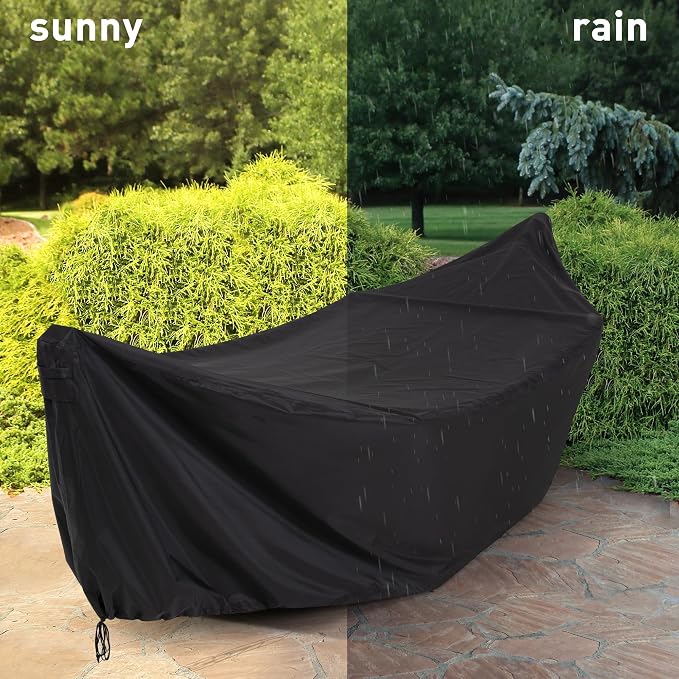 SUNCREAT Hammock Cover, Water-Resistant Polyester Hammock Stand Cover for 14ft Arc Stand, Black