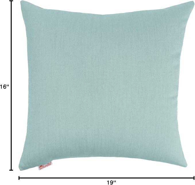 Austin Horn Classics Sunbrella Knife Edge & Filled Pillow - Set of 2, One 20" and One 13"x20" Mist