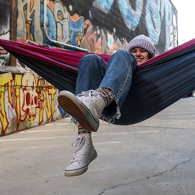 Grand Trunk Double Deluxe Hammock, 11 ft, 500 lb, Lightweight