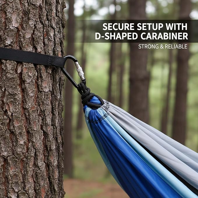 YSUEFIJO Camping Hammock with Mosquito Net, Outdoor Hammock for Travel Or Garden, Foldable Hanging Hammock Comfortable for Resting, Easy to Carry, Weight Capacity 250kg