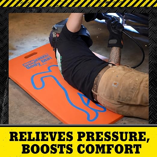 Body Work Mat, 41" x 17", 1" Thick Closed-Cell Foam | Heavy-duty body pad, Closed-cell foam, Aircraft maintenance, Industrial work, Garage use, Anti-fatigue