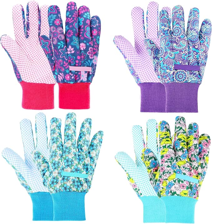 Gardening Work Gloves, Flexible and Breathable Garden Gloves, Gardening Gifts for Women, Machine Washable