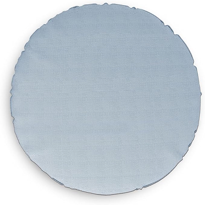 Covers & all Round Pillow Cover, Weather & UV Resistant Water Repellant Protector for Pillows Home Office Living Room Decor Chair Sofa Couch, with Zippers (48" Diameter x 5" H, Sky Blue)