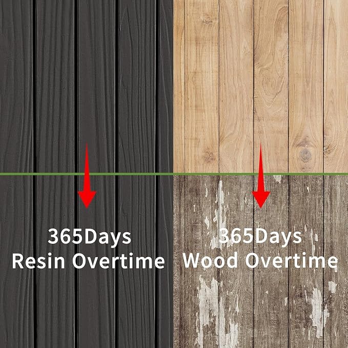 90 Gallon Waterproof Outdoor Storage Box,Deck Boxs for Outdoor and Indoor Use,Deck Storage Box for Picnic Supplies,Gardening Tools,Lockable and Easy to Install