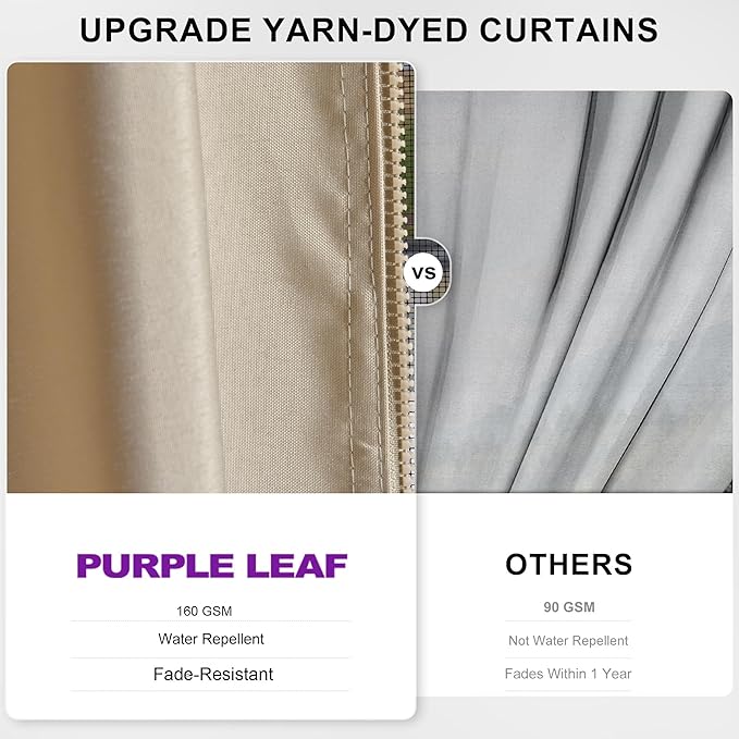 PURPLE LEAF 12’ X 16' Hardtop Gazebo Outdoor Metal Frame Galvanized Steel Double Roof with Curtains and Nettings for Patio Desk Backyard Bronze
