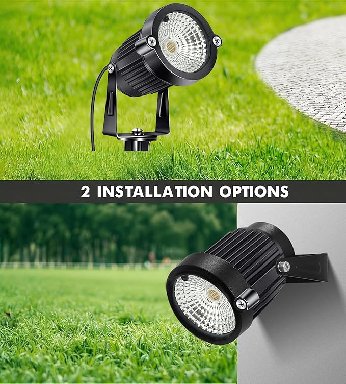 Low Voltage Landscape Lights Color Changing RGB 5W DC12V LED Landscape Lighting Outdoor Waterproof Spotlight Remote Control for Garden Pathway Christmas Decorative Light(1, Multi-Colored)