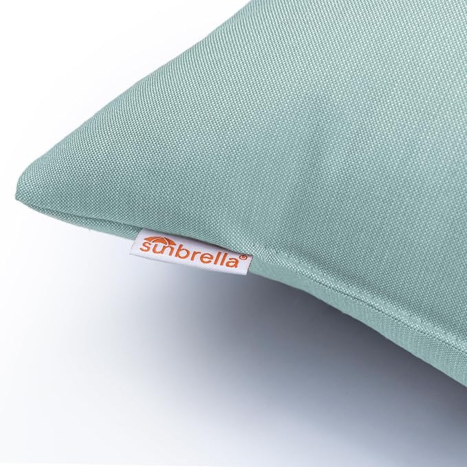 Austin Horn Classics Sunbrella Knife Edge & Filled Pillow - Set of 2, One 20" and One 13"x20" Mist