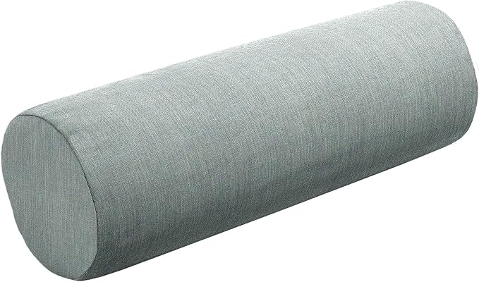 Cushion Source 20" x 6" Sunbrella Bolster Pillow, Indoor/Outdoor Decorative Support Pillow, Fade and Water Resistant, Sunbrella Elements Cast Mist