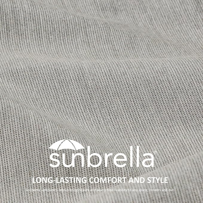 Unimatta Sunbrella Decorative Outdoor Water Repellent Throw Pillows with Inserts, Set of 4, 20" x12" Pillows for Patio, Backyard, Bed, Couch, and Patio Furniture, Specrtum Pebble