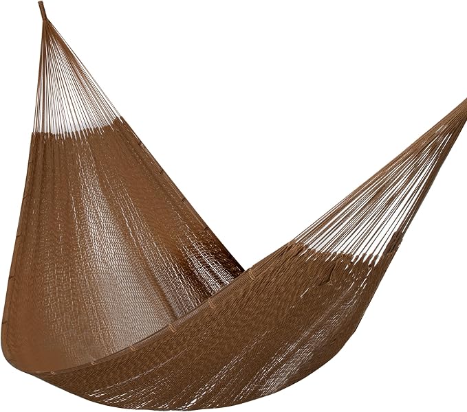 PNAEUT Family Mayan Rope Hammocks for Outside (Desert, XX-Large)