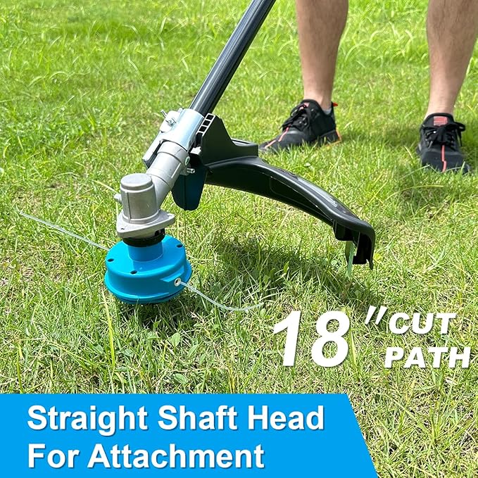 String Trimmer (Line Trimmer) Attachment 18-inch Straight Shaft Head Light Weight High Efficiency Weed Eater