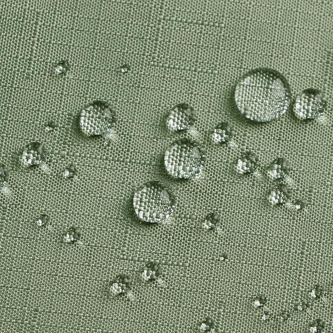 Outdoor Tablecloth Wrinkle-Free Stain Resistant Waterproof Polyester Fabric Table Cover with Zipper Umbrella Hole for Picnic/Party/Dinner/Patio Garden(60inch Round,Zippered,Sage Green)
